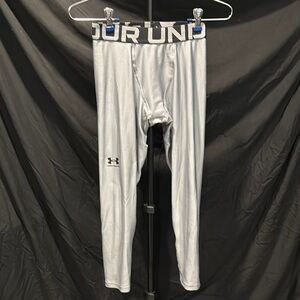 Under Armour Black and Gray Leggings Stretchy Athletic Wear